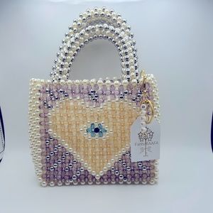 Mini Beaded handbag, purse, clutch